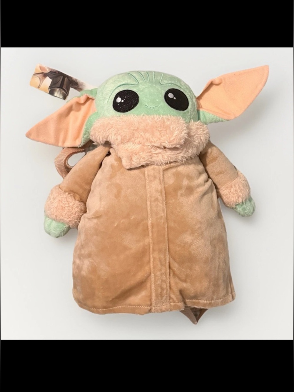 NWT Star Wars The Mandalorian Grogu Baby Yoda Plush Backpack by Bioworld